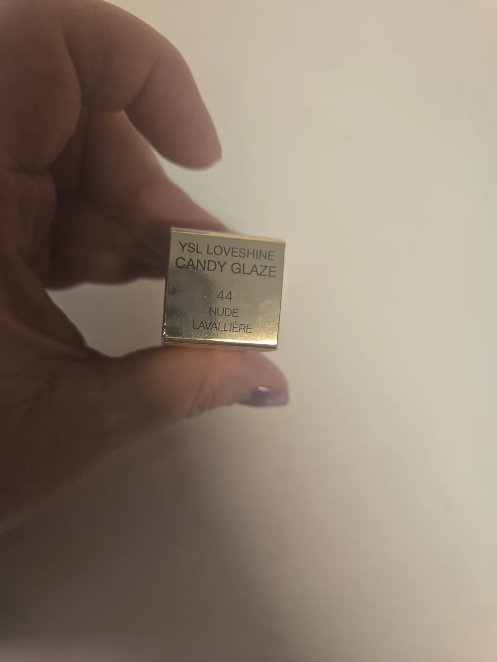 YSL Loveshine Candy Glaze Lip Healthy Glow Plumper #44 Nude Lavalliere - Pink Nu
